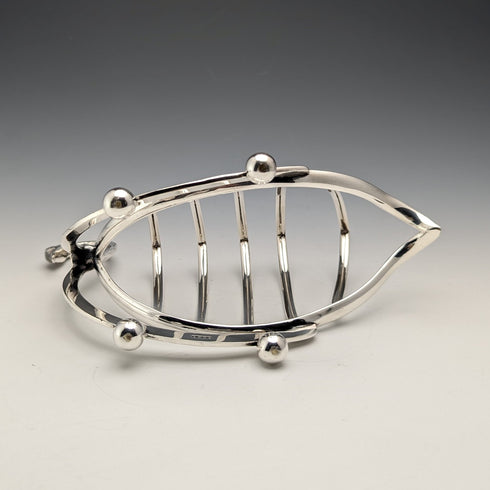 英國復古鍍銀天鵝吐司架